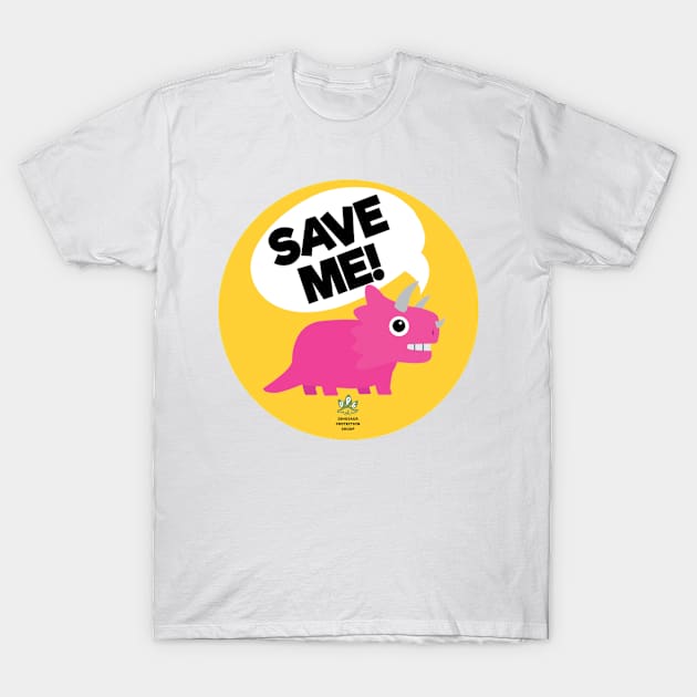 Dinosaur Protection Group Pin T-Shirt by SJAdventures